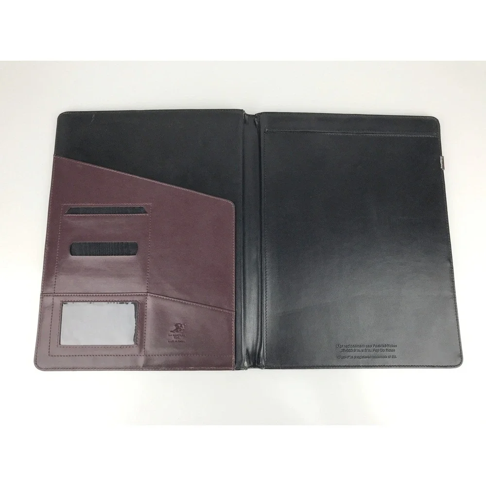 Day Runner Leather Portfolio Organizer Padfolio‎ Brown Business Document Holder